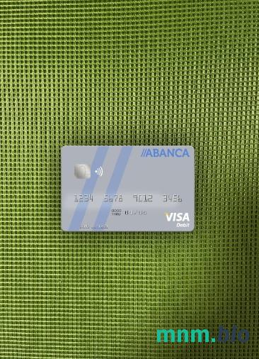 Portugal Abanca visa obciążyć card wygląd fotograficzny skan PSD + zdjęcie